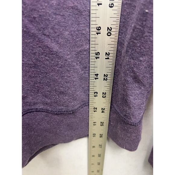 Lululemon In A Cinch Reversible Tee Heathered Deep Zinfandel Classic Stripe Sz 8 - Picture 8 of 10